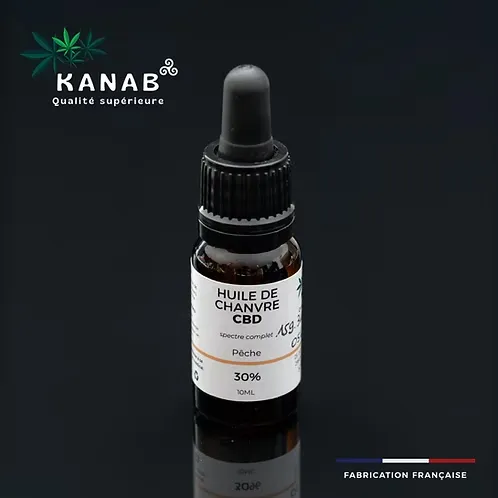 Huile CBD Pêche 30%